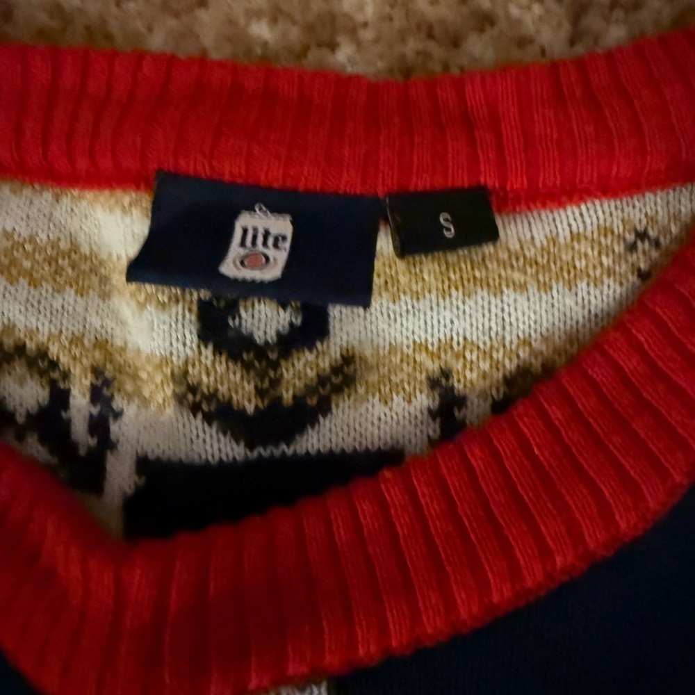 Adult small Miller light ugly sweater size small - Picture 2 of 3